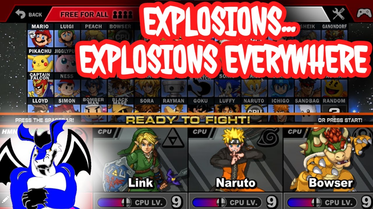 Super Smash Flash 2 but I make Everything EXPLODE ):D