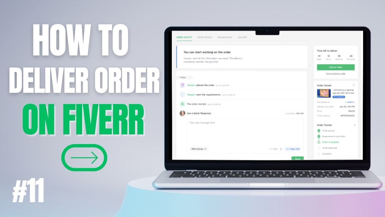 How to Deliver Order on Fiverr | Fiverr Tutorial