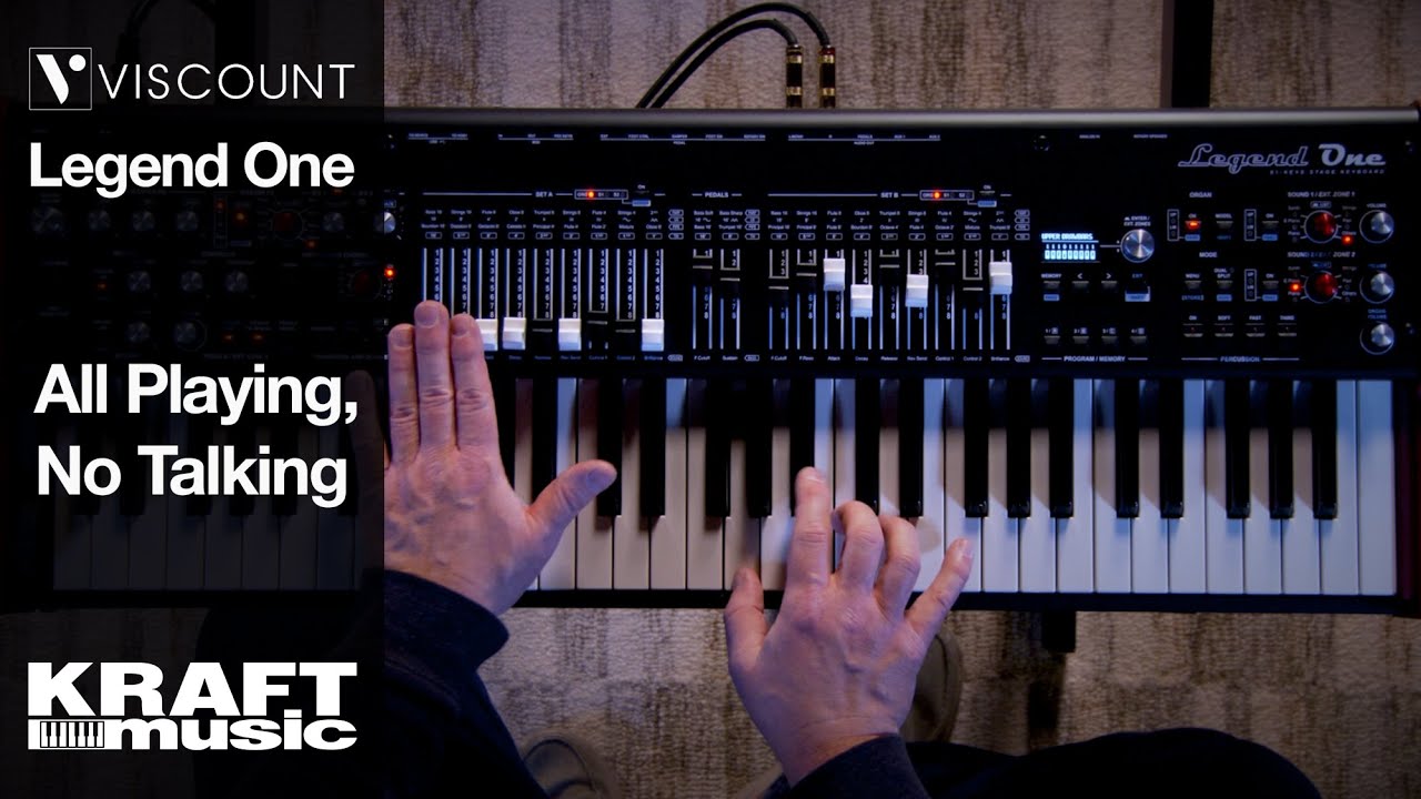 Viscount Legend One 61 and 73 Stage Keyboards - All Playing, No Talking