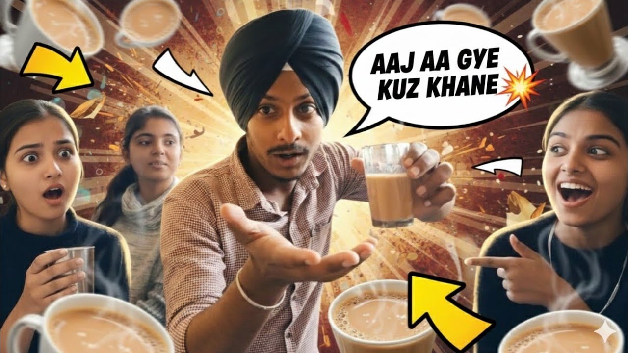 "Aaj a gye bahr kuz khane ke liye"😋