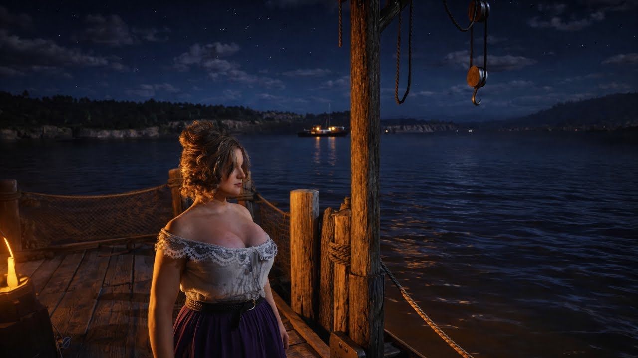 A Starry Night at the Lake | RDR2 Beautiful & Mysterious Journey ✨🌲