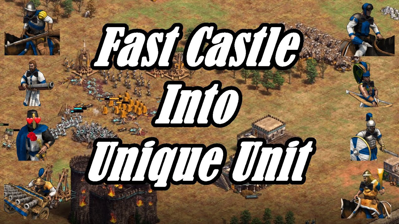 Fast Castle Into Unique Unit || Build Order Guide