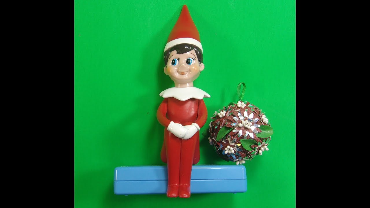 Floral Poinsettia Styrofoam Ball Ornament