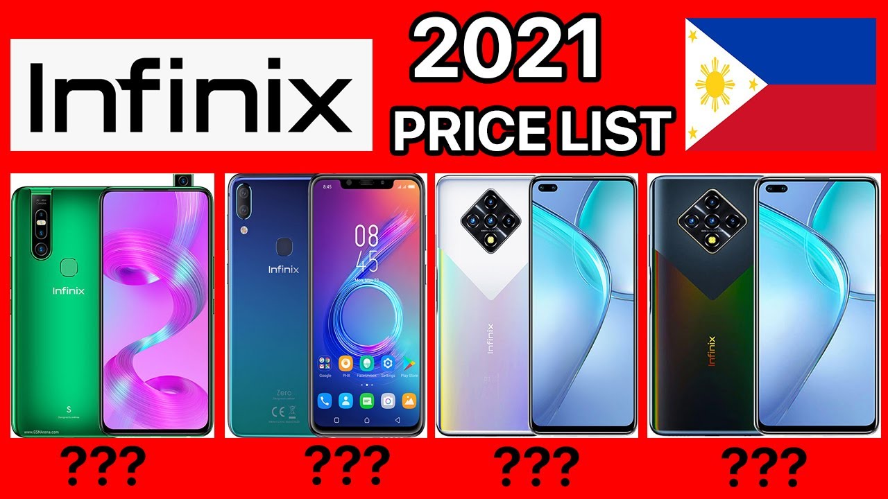 INFINIX PHONE PRICE LIST IN THE PHILIPPINES 2021
