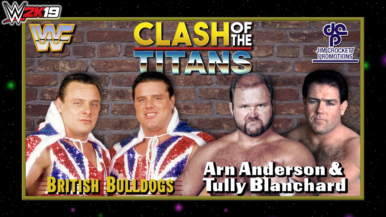 British Bulldogs vs Arn Anderson & Tully Blanchard - Clash Of The Titans - WWE 2K Series