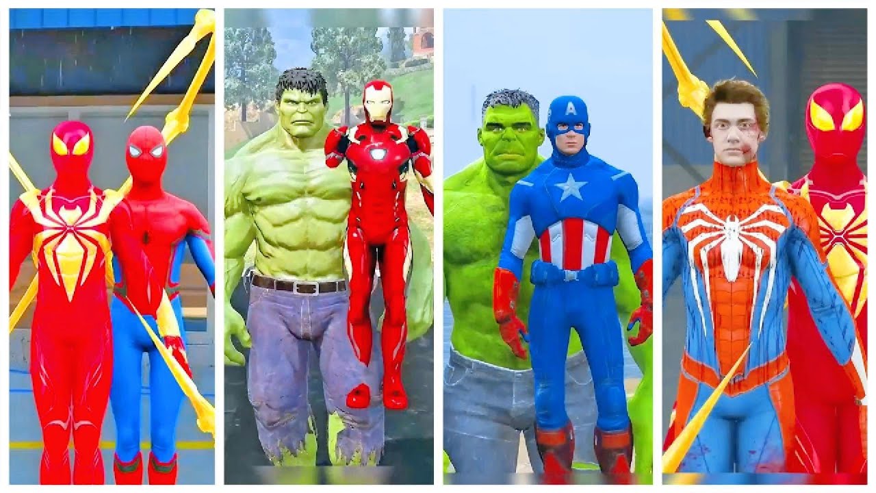 SUPERHERO MEGA BATTLE #177  MARVEL AND DC SUPERHERO MEGA BATTLE SPIDERMAN VS IRONMAN VS HULK VS THOR