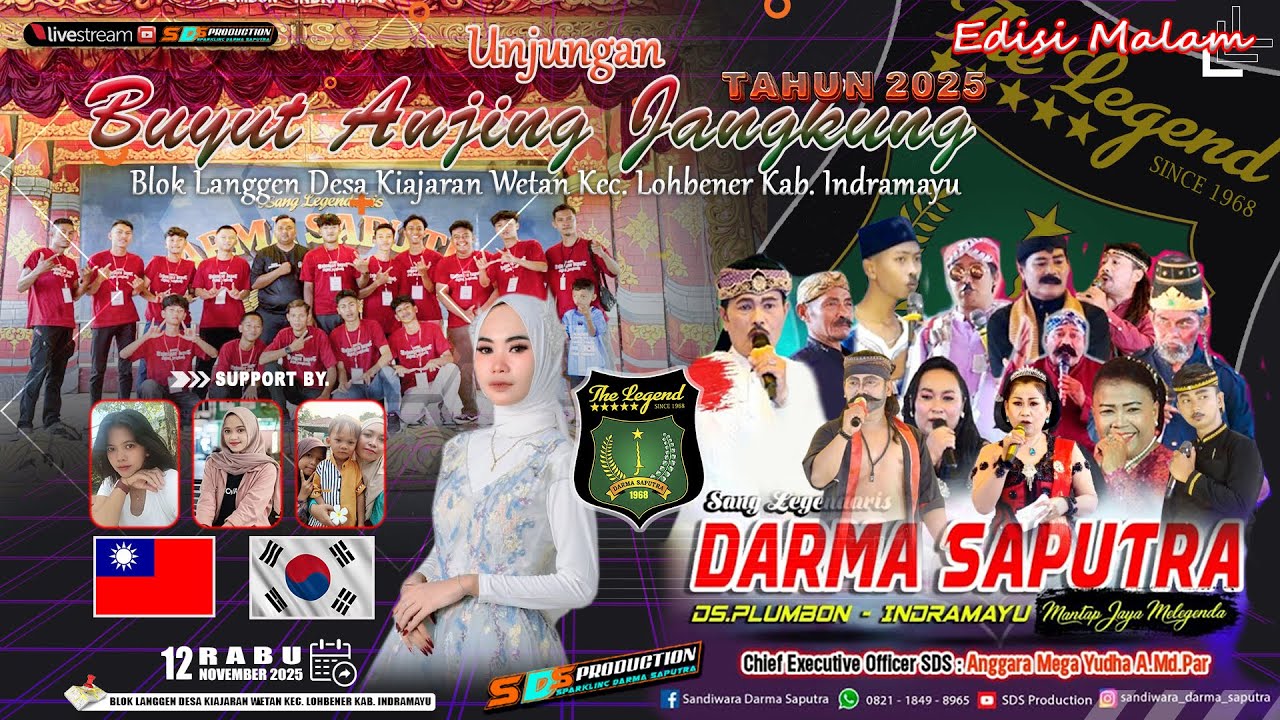 LIVE MALAM💓SANDIWARA DARMA SAPUTRA💓UNJUNGAN BUYUT ANJING JANGKUNG - KIAJARAN WETAN || RABU, 12.11.25