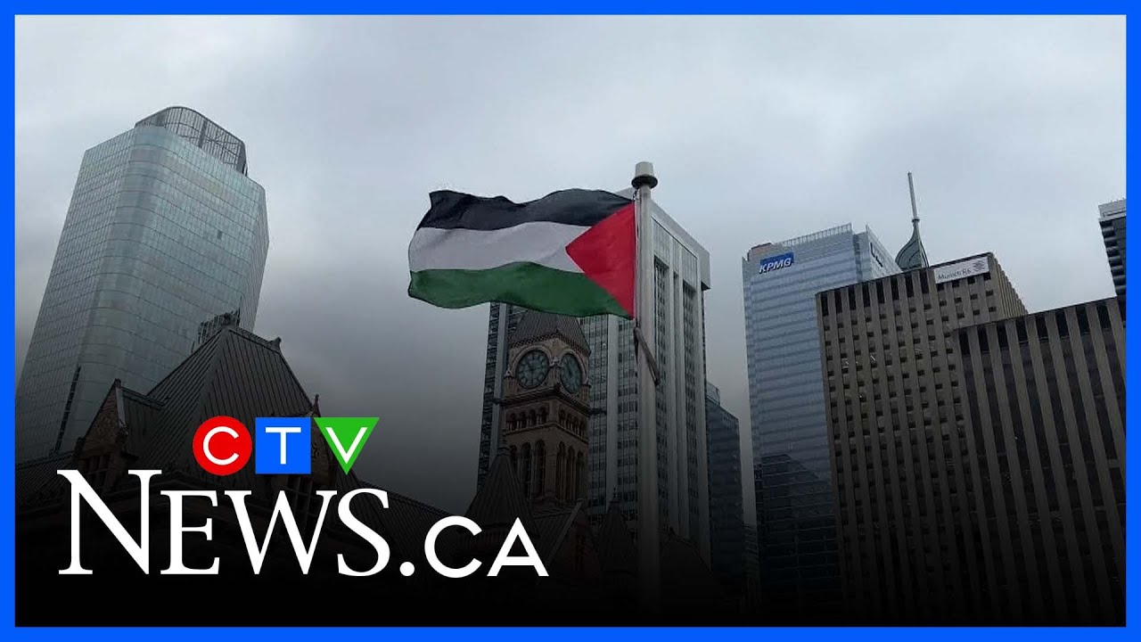 Toronto City Hall raises Palestinian flag, joining other cities across Canada
