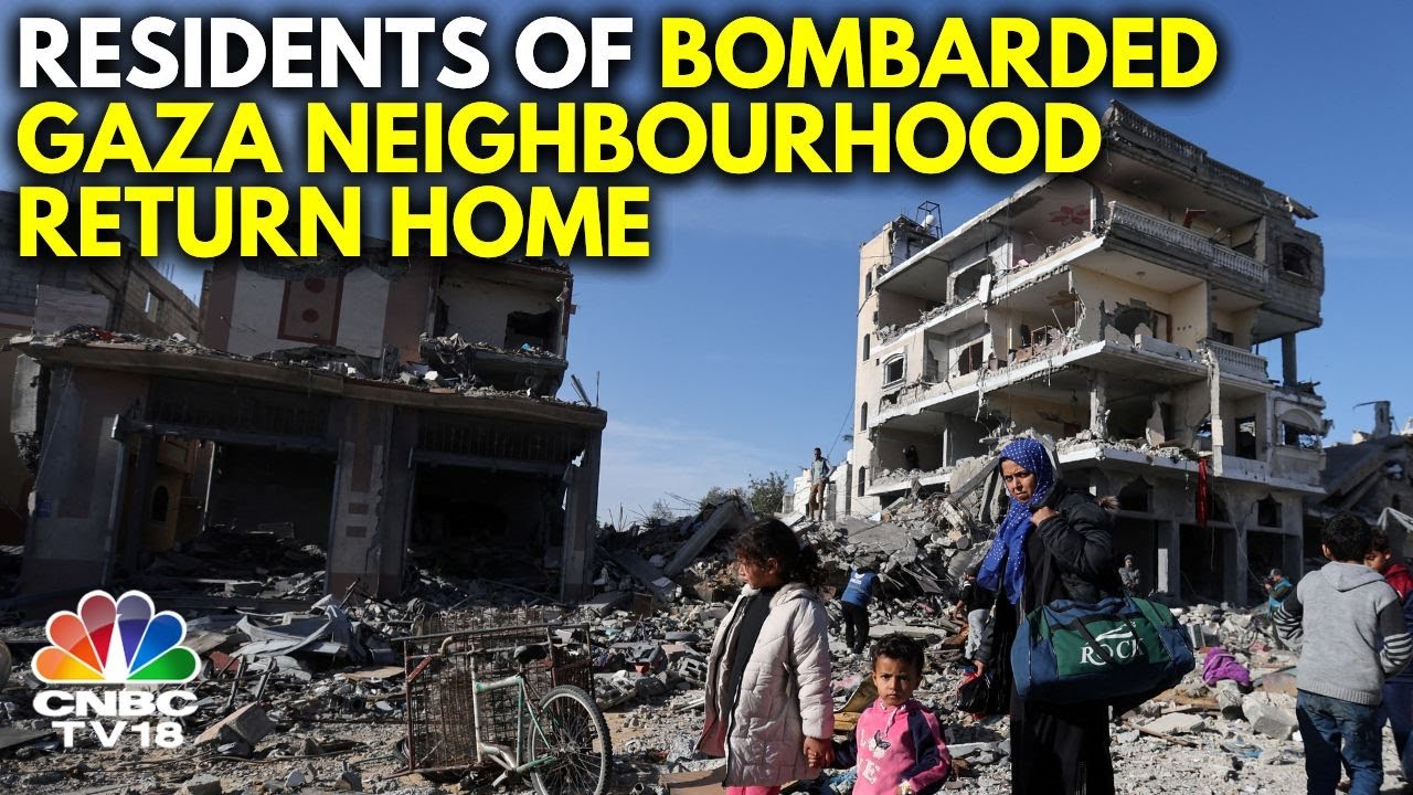 Displaced Palestinians Return To Tal Al-Hawa After Israeli Troops Withdraw From Parts Of The Area