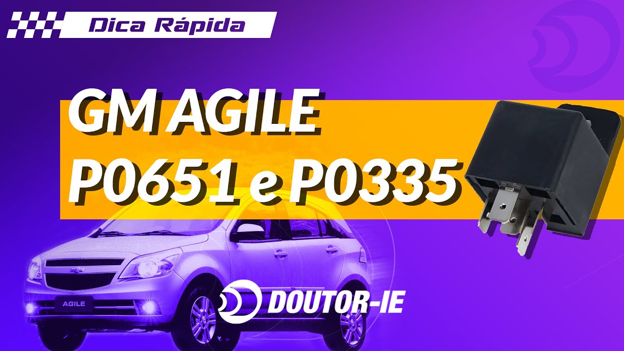 Chevrolet Agile gerando falhas P0651 e P0335 | Doutor-IE