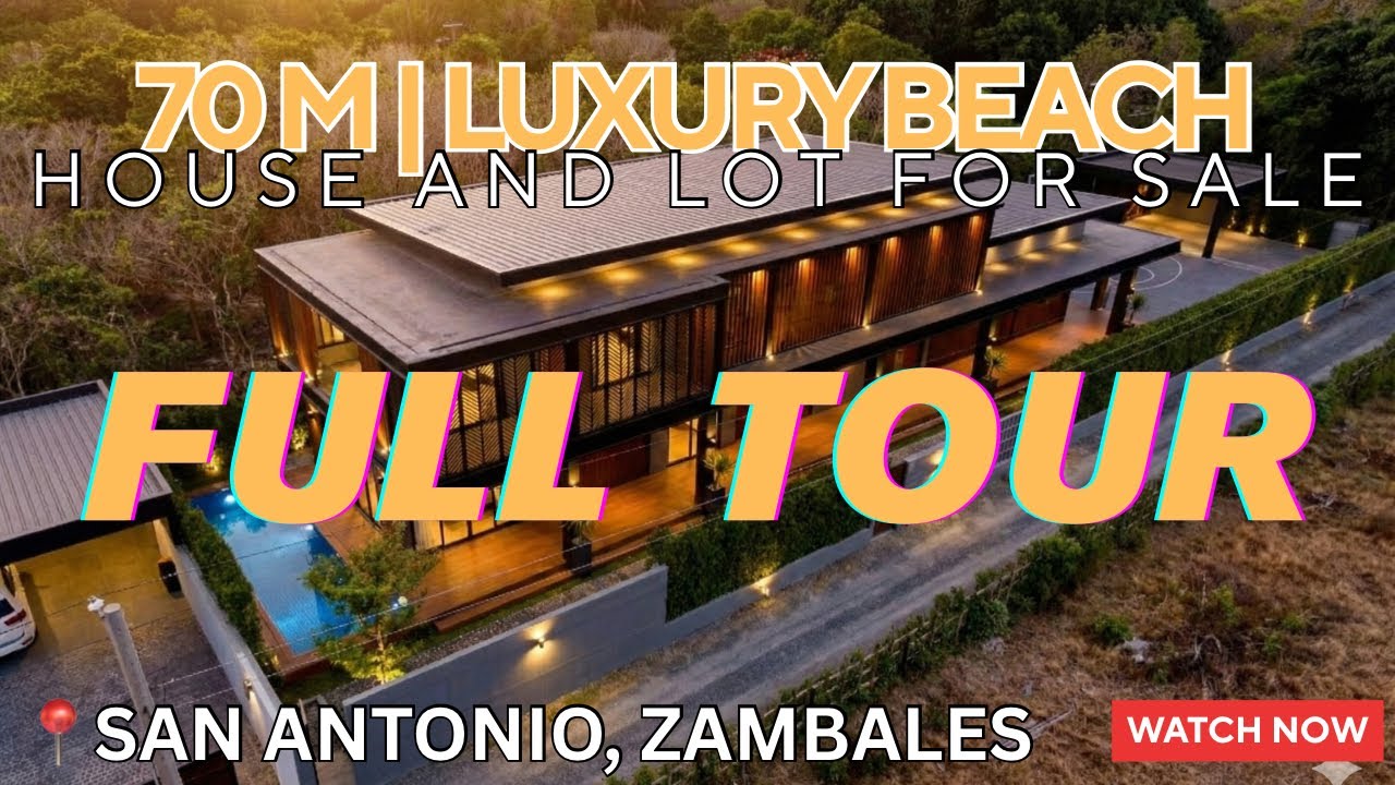 FULL TOUR: ₱70M Resort-Style Beach Mansion in Zambales | 912sqm Luxury Rest House Near the Beach