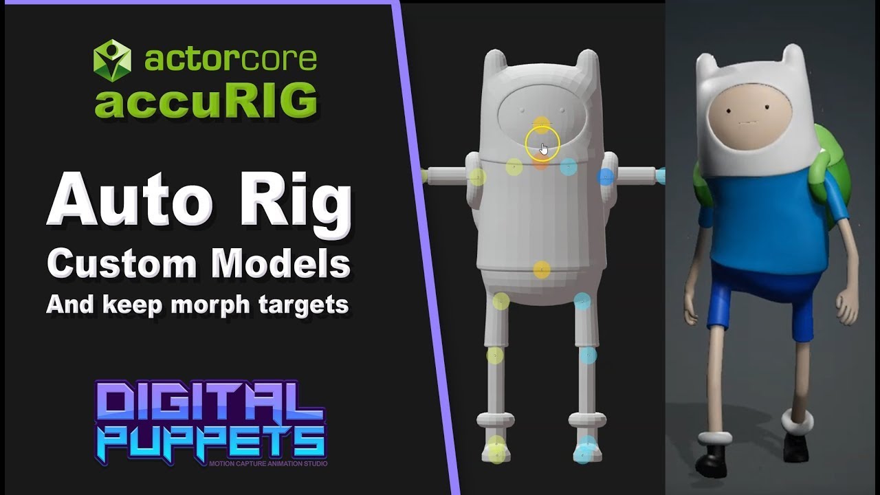 accuRIG Auto Rigging system while keeping morph targets