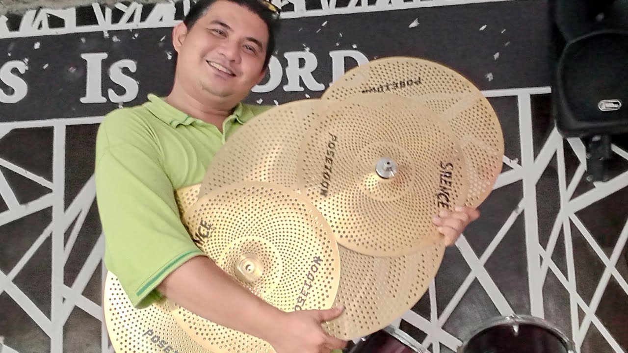 CHEAP LOW VOLUME CYMBALS FROM SHOPEE...POSEIDON CYMBALS SET UNBOXING AND SOUND CHECK (TEST)