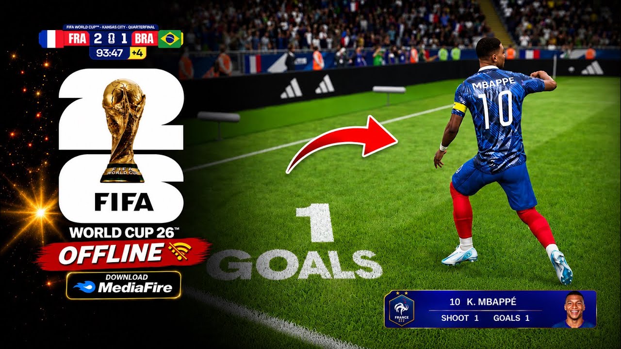 🔥 FIFA 16 MOD FC 26 APK OBB DATA DOWNLOAD 😱 | NEW WORLD CUP 2026 KITS & GRAPHICS | MEDIAFIRE LINK