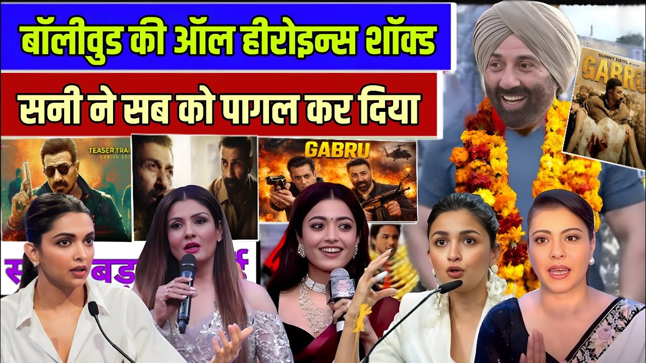Sunny Deol’s GABRU Teaser Breaks the Internet! Bollywood & South Heroines Shocked, Fans Go Crazy 🔥
