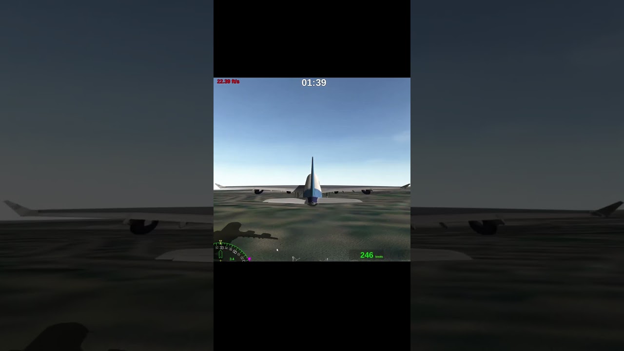 Landing Like a Pro&hellip; Without Tyres! 😱 Extreme Landings #extremelandings #gamecircuit #flightsimulator