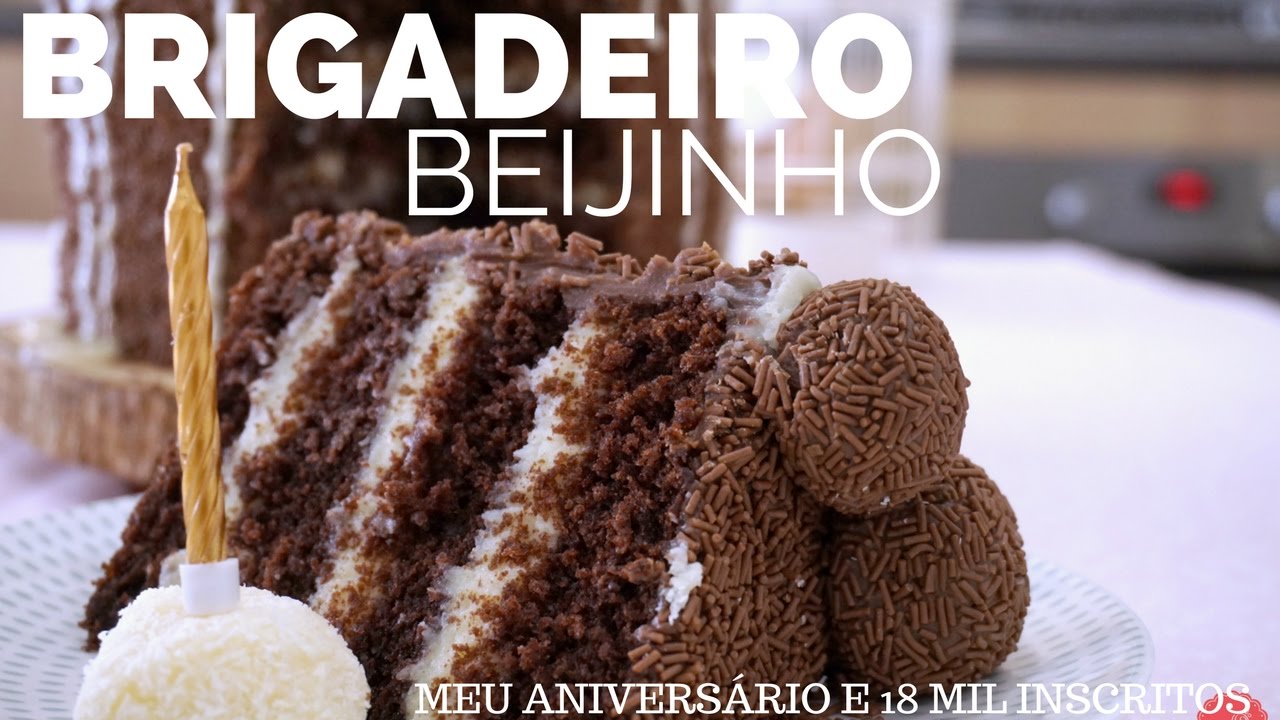 BOLO DE BRIGADEIRO E BEIJINHO (bolo prestígio) e 18 MIL INSCRITOS 🌸 Bellaria Chocolatier