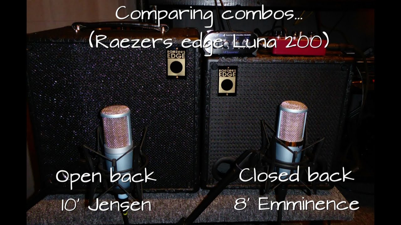 Comparing – Raezer’s Edge Luna Combos: 8ER closed vs. 10” open back