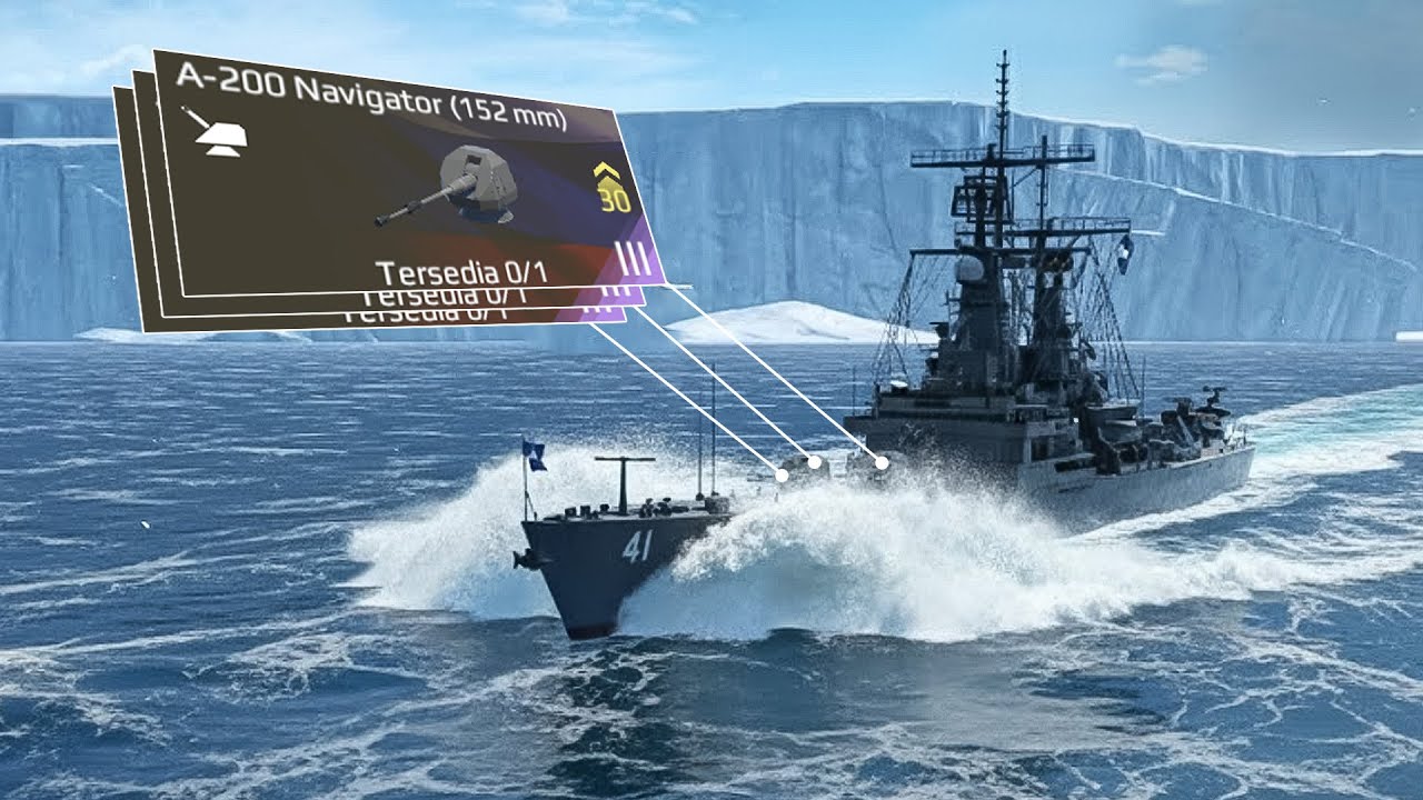 3X CANNON TERBARU! A-200 Navigator (152mm) BIKIN USS Arkansas JADI DEATH MACHINE!! - Modern Warships