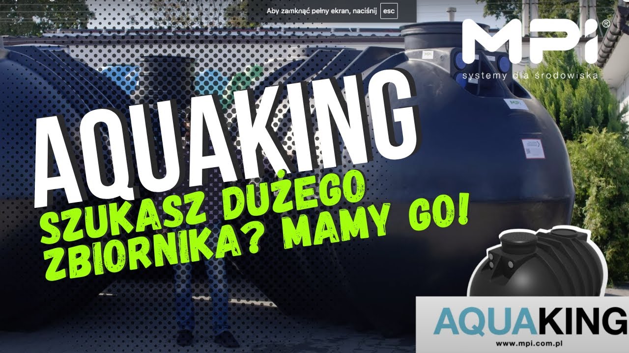 Aquaking - Uniwersalny zbiornik podziemny - MPI