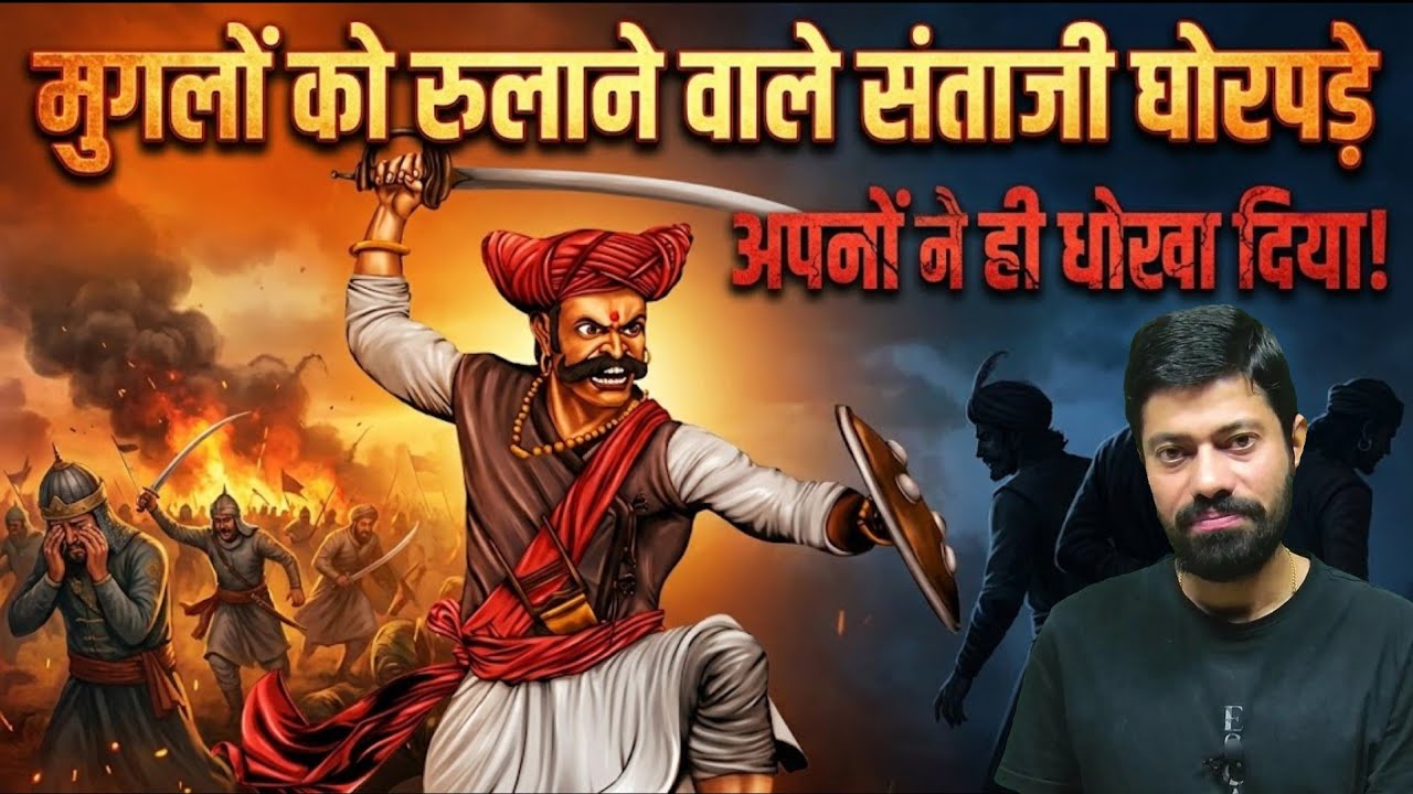 मुगलों को रुलाने वाले संताजी घोरपडे, अपनों ने देखा दिया। #SantajiGhorpade  #MarathaEmpire #aurangzeb