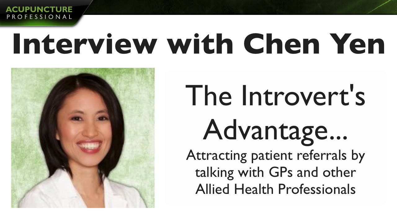 Interview with Chen Yen about innovative ways to promote your acupuncture practice - with Kath Berry