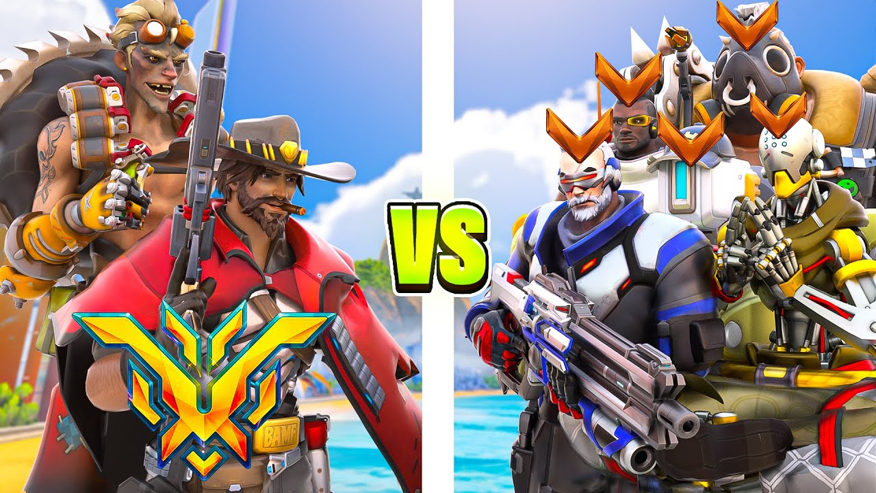 جنكرات توب (آدم) ضد خمسة لاعبين برونز 🥉 TOP500 JUNKRAT Vs 5 Bronze Players 🔥