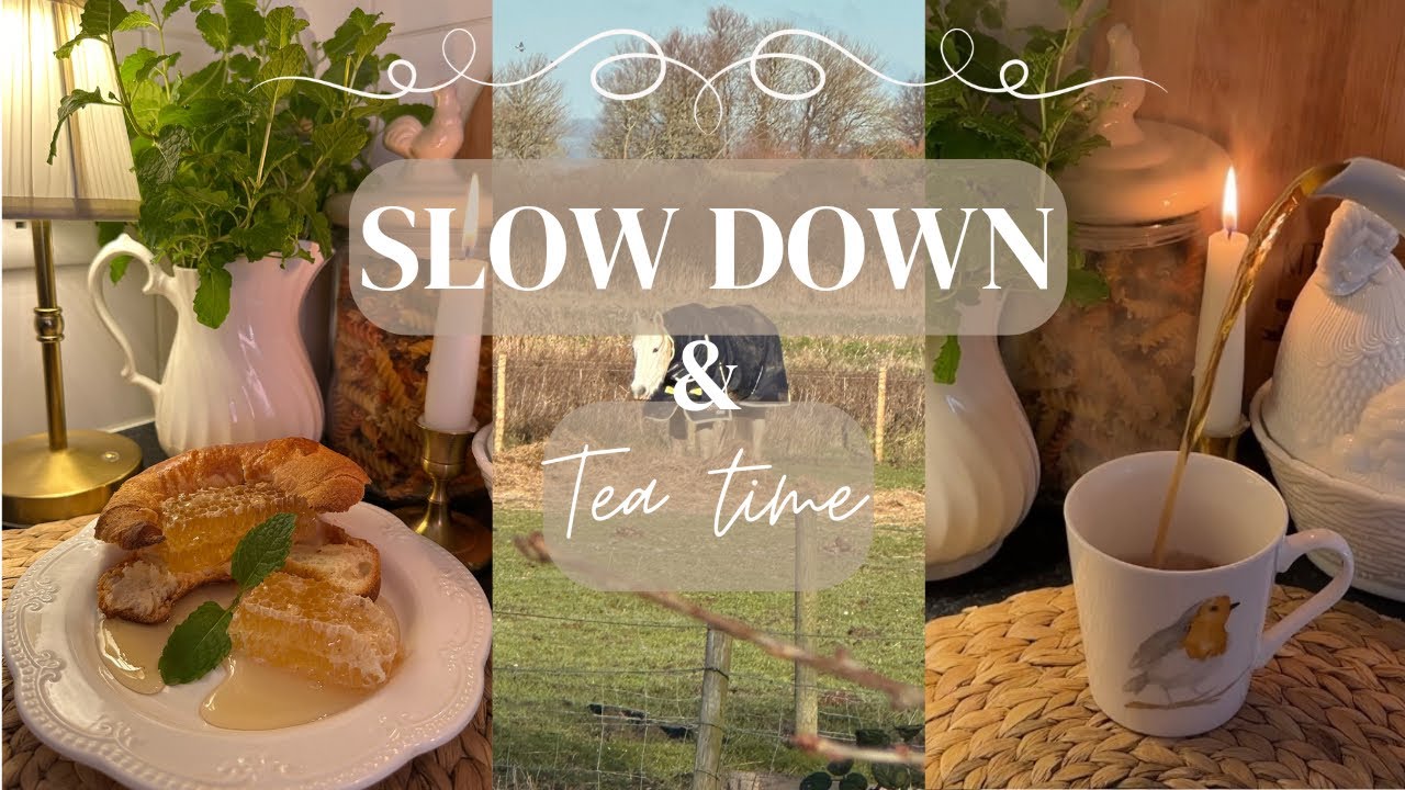 Slow Living in the English Countryside Vlog ✨| Peaceful Winter Day, Tea Time, Cottagecore Life