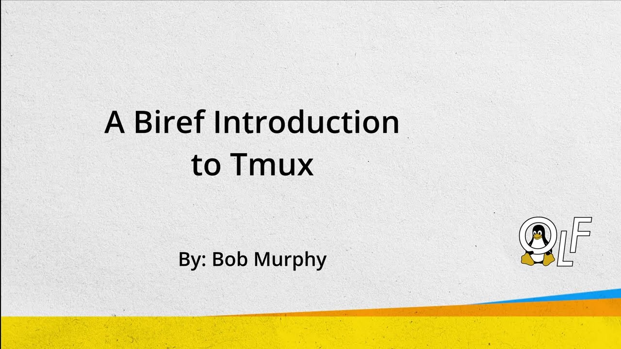 Introduction to tmux  OLF 2024