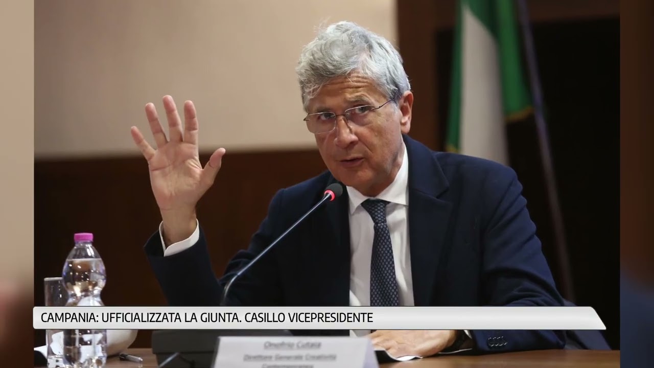 Il presidente della Regione Campania Roberto Fico ha nominato la nuova Giunta regionale