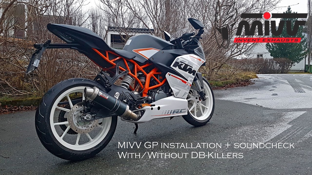 KTM RC 390 MIVV GP Installation + Soundcheck With/Without DB-Killers