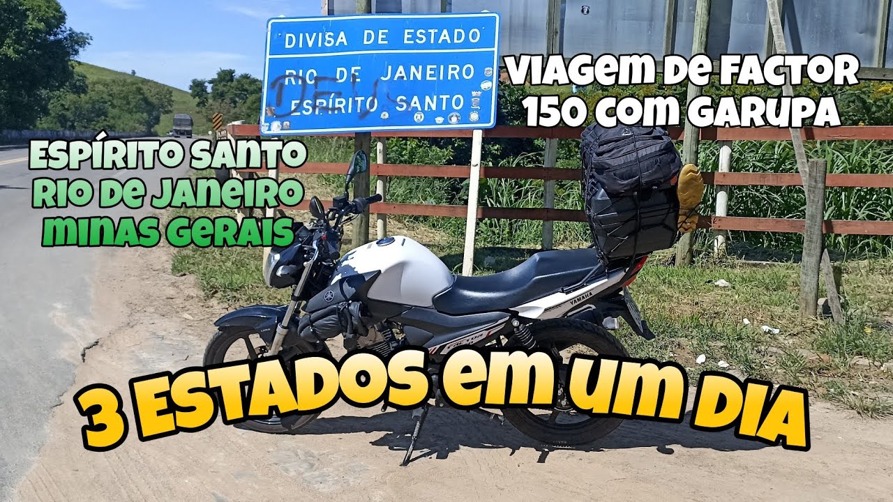 Pt_3 Viagem moto pequena com garupa Guarapari-Es x Belo Horizonte #yamaha #factor150 #viagemdemoto