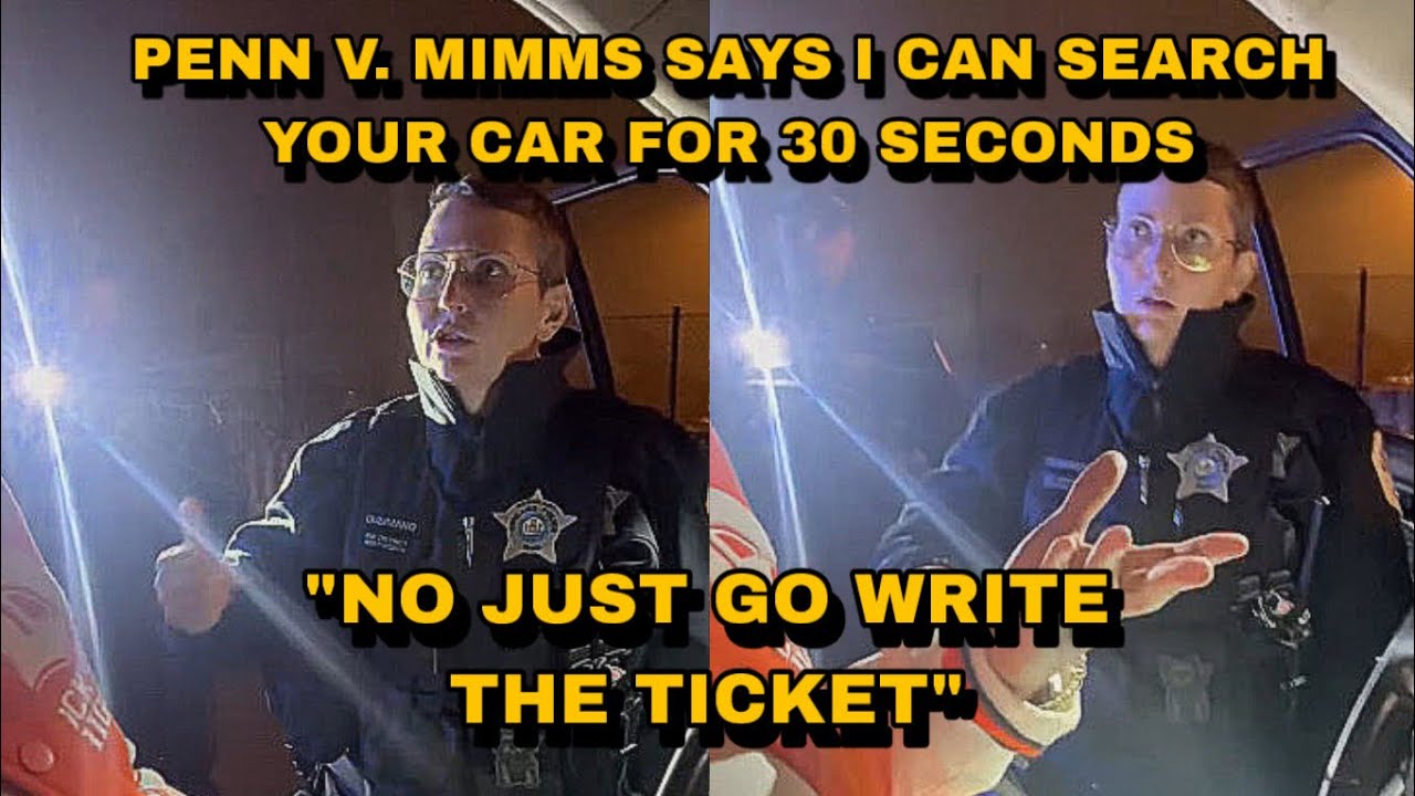 Lady Cop Wants To Search her Car For Just 30 Seconds 