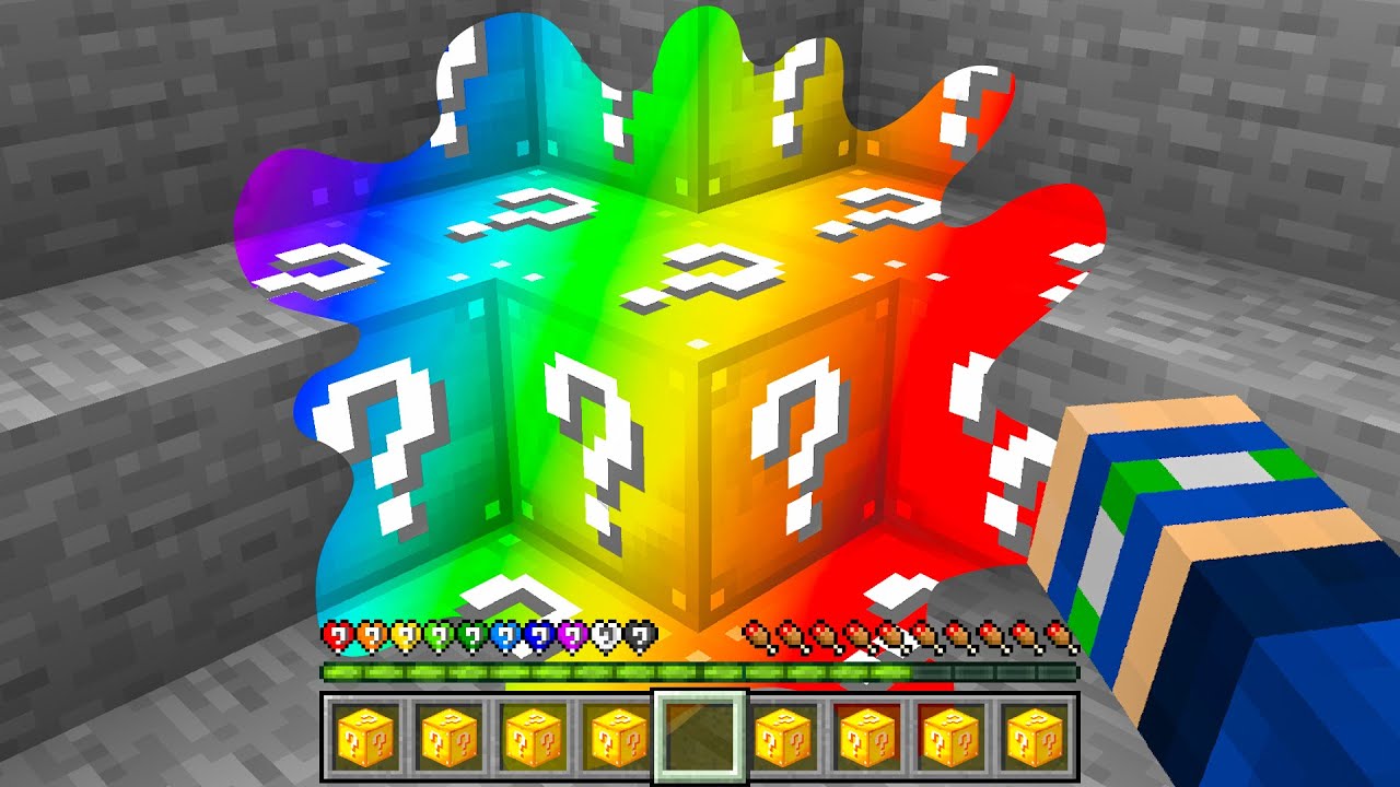 Minecraft, But Anything You Touch = Lucky Blocks