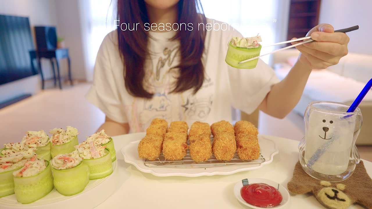 .🦀Приготовление хрустящих крабовых крокетов в сливочном соусе & суши с огурцом. Домашние блюда