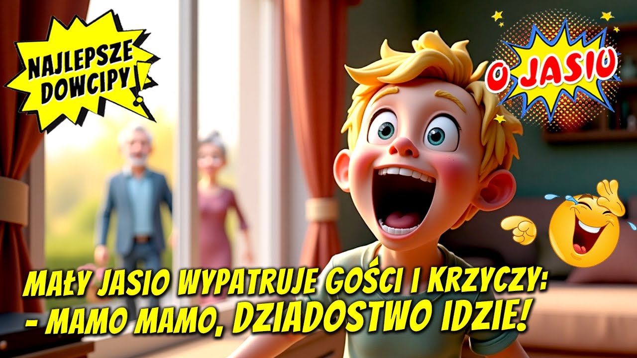 🤣 Dowcip o Jasiu: - MAMO MAMO, DZIADOSTWO IDZIE ❗😆185 🔥Najlepsze kawały 🔥 #humor #żarty #kawały