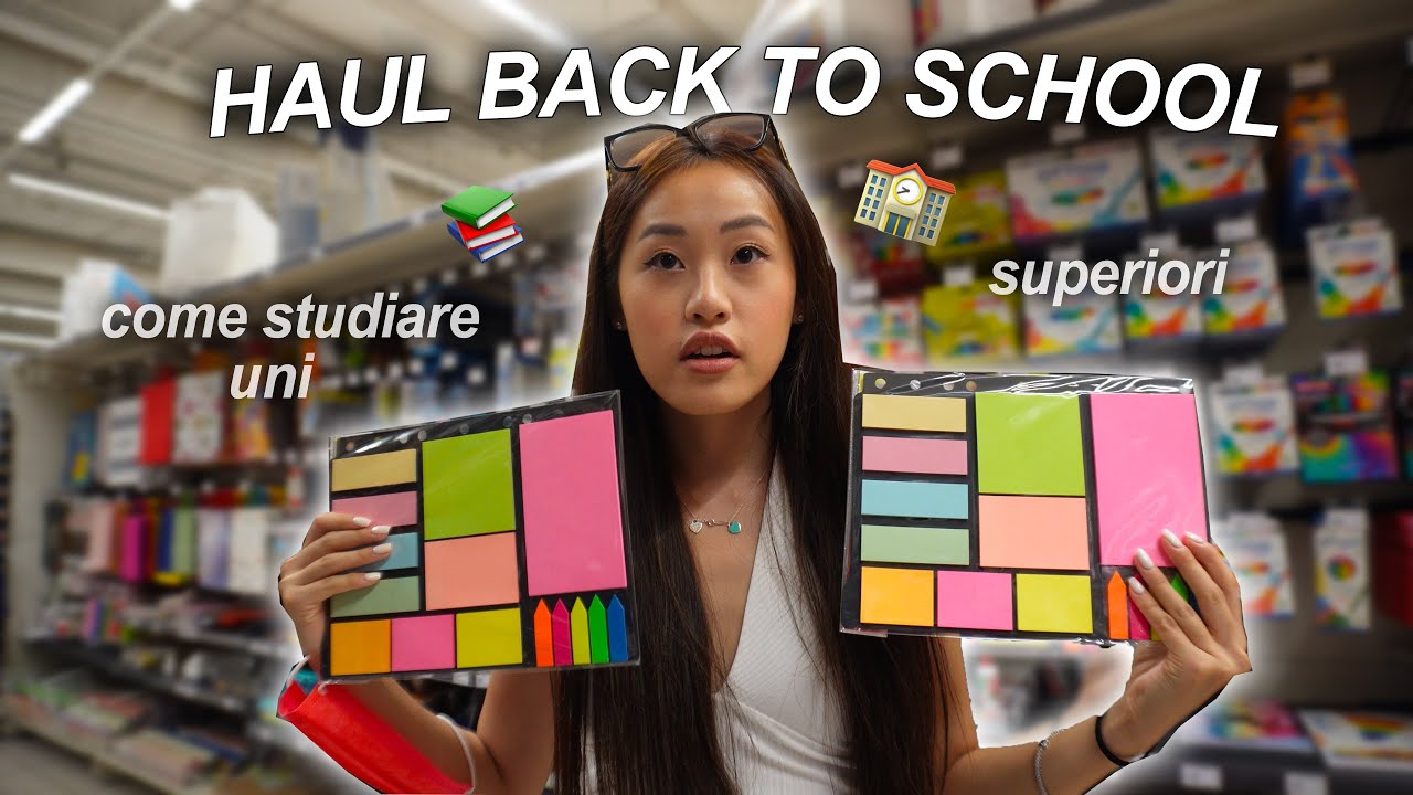 BACK TO SCHOOL SHOPPING : haul cartoleria, primo giorno di scuola, consigli su come studiare...