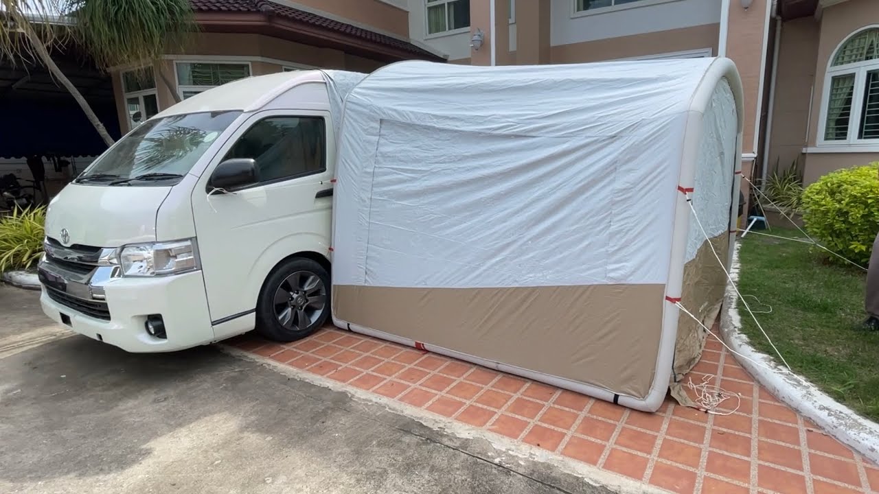 ห้องนั่งเล่นรถแค้มป์ Air seconds base connect fresh โดย Campervan Thailand By Lucky