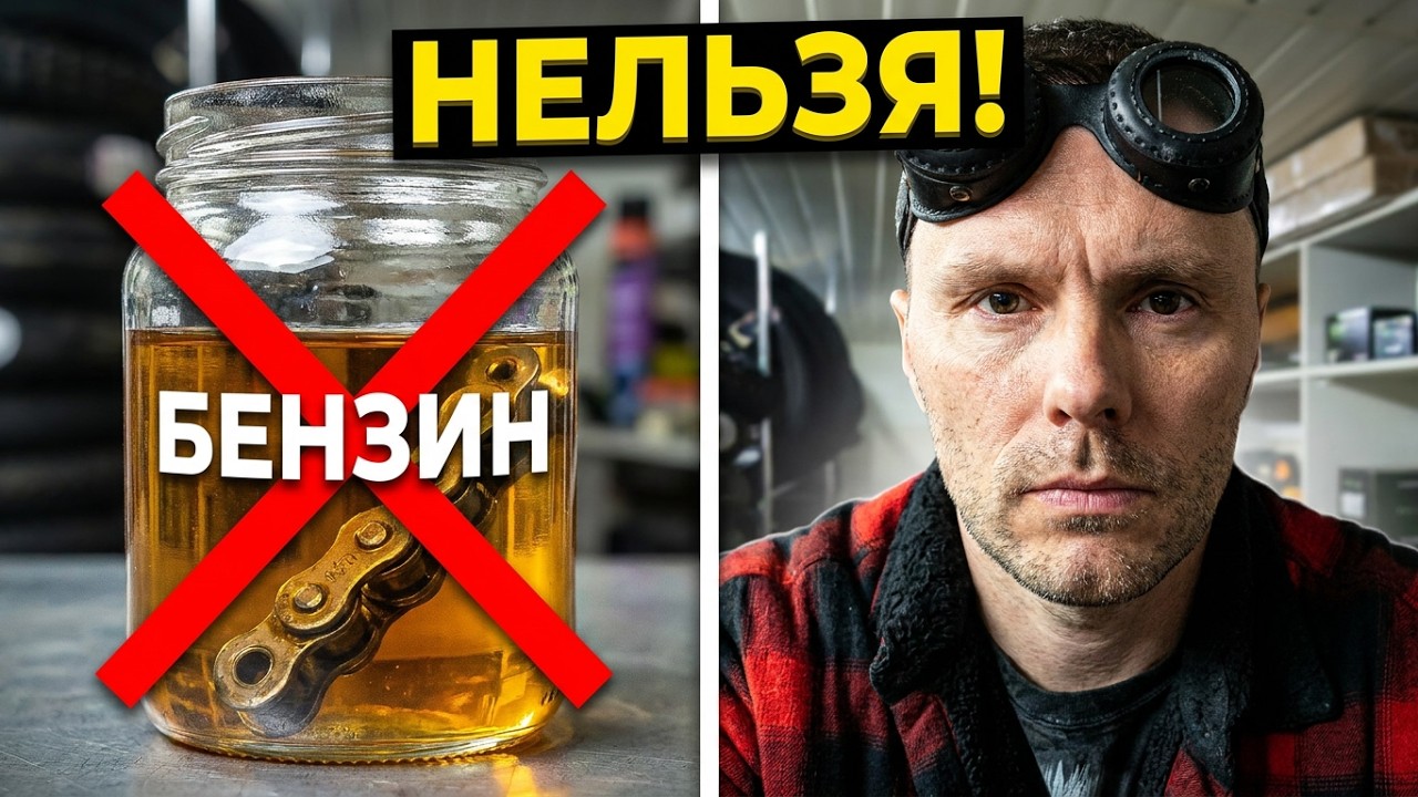 Чем мыть цепь мотоцикла? Бензином нельзя. Керосином нельзя?