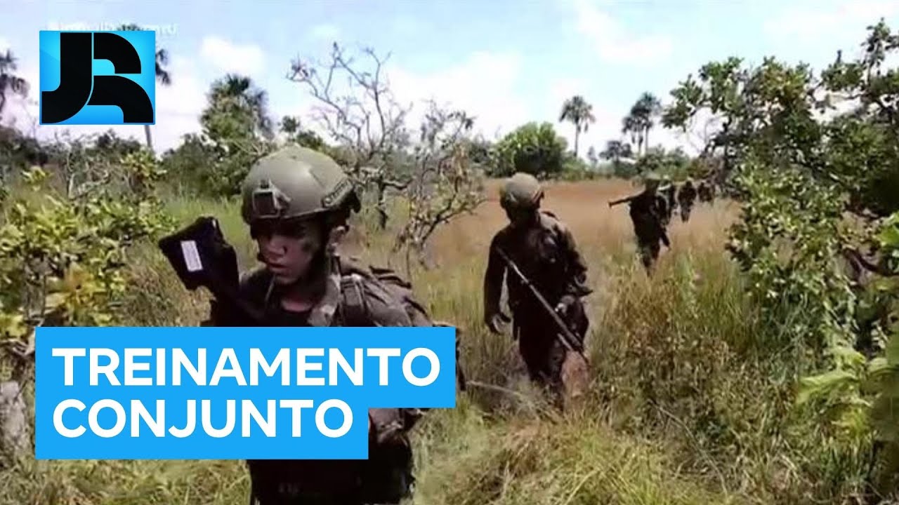 Exército, Marinha e Aeronáutica realizam treinamento conjunto na região amazônica