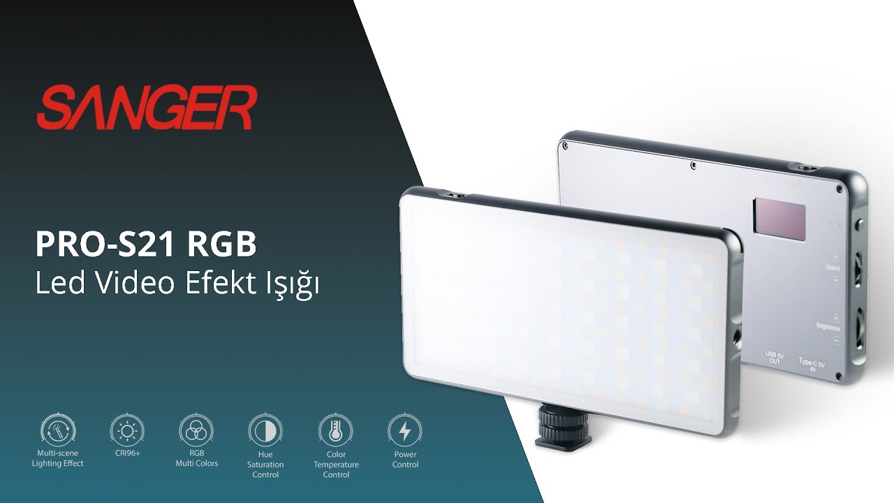 Sanger PRO-S21 RGB Led Video Efekt Işığı - Efekt İnceleme