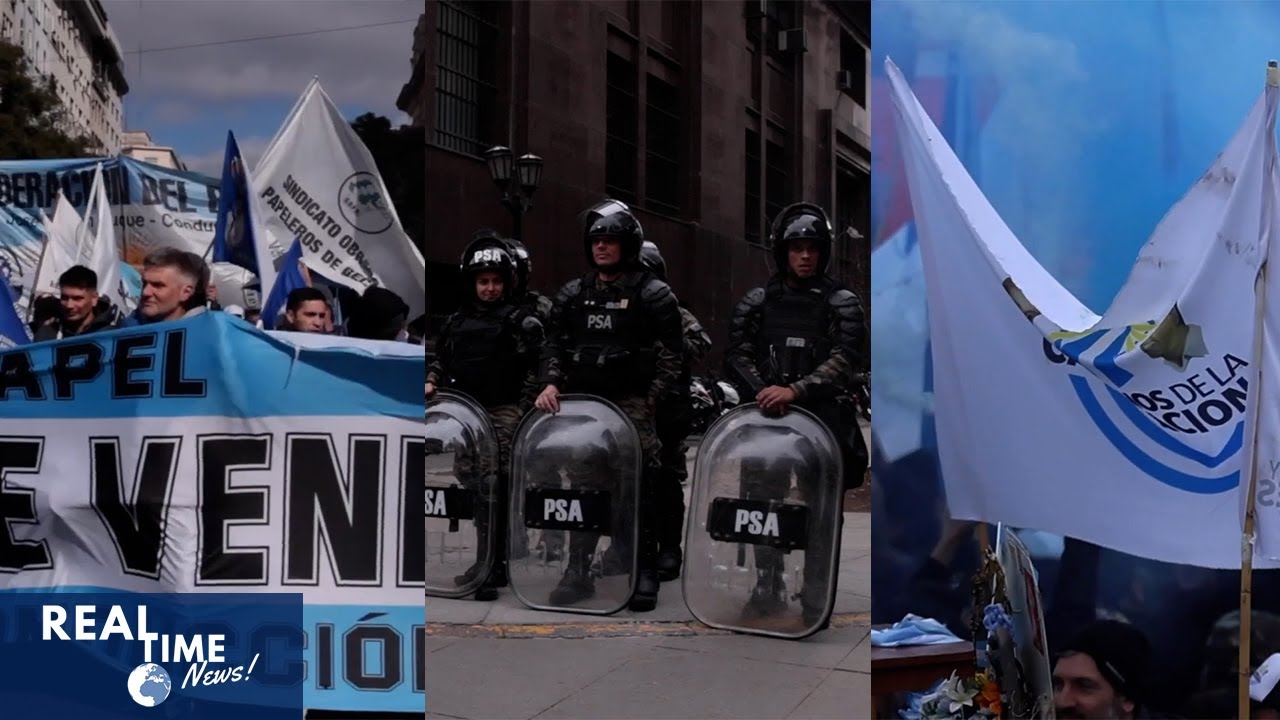 Argentine Workers Protest for Jobs and Food Security on San Cayetano Day