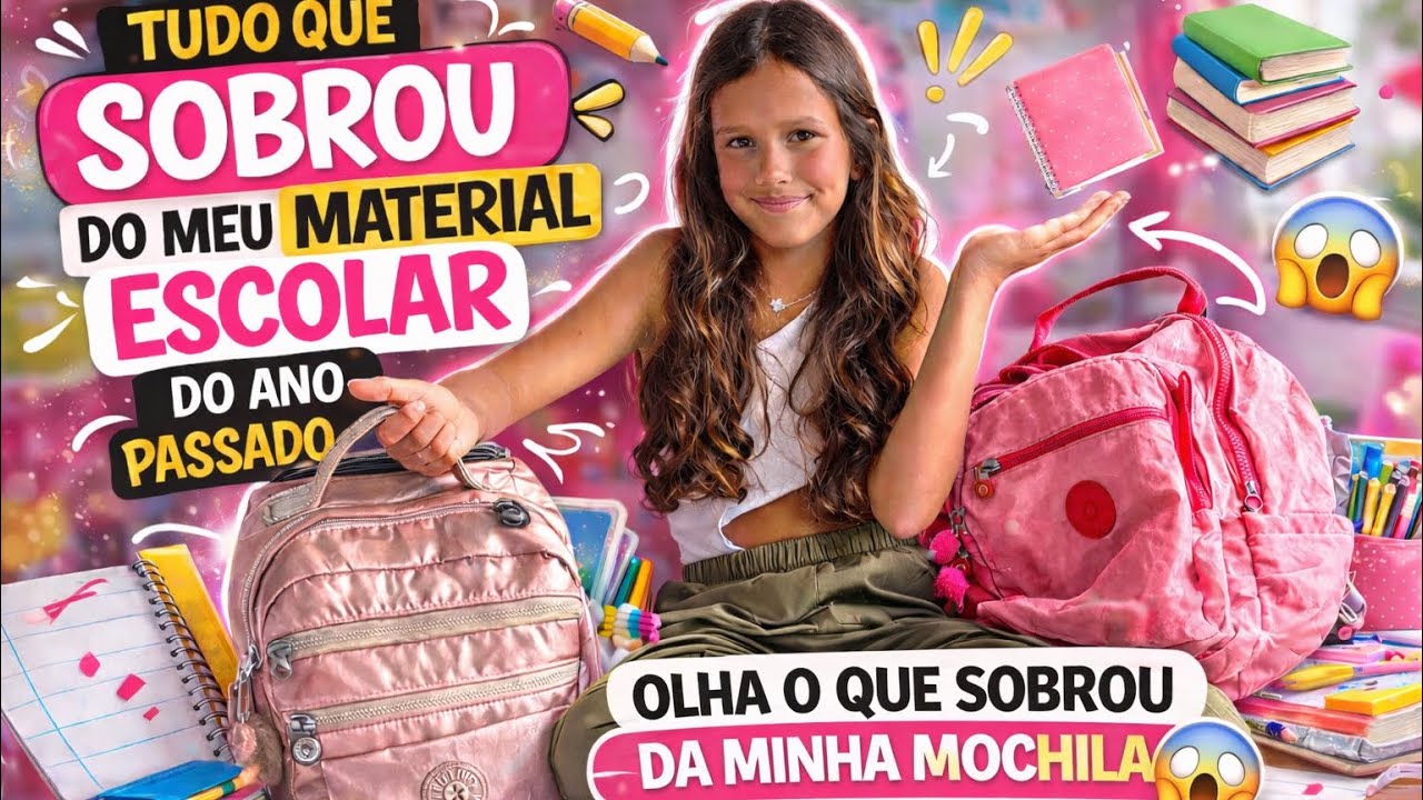 EU NÃO ACREDITO! ABRI MINHA MOCHILA DO ANO PASSADO… E OLHA O QUE SOBROU! *Mafê Rangel*