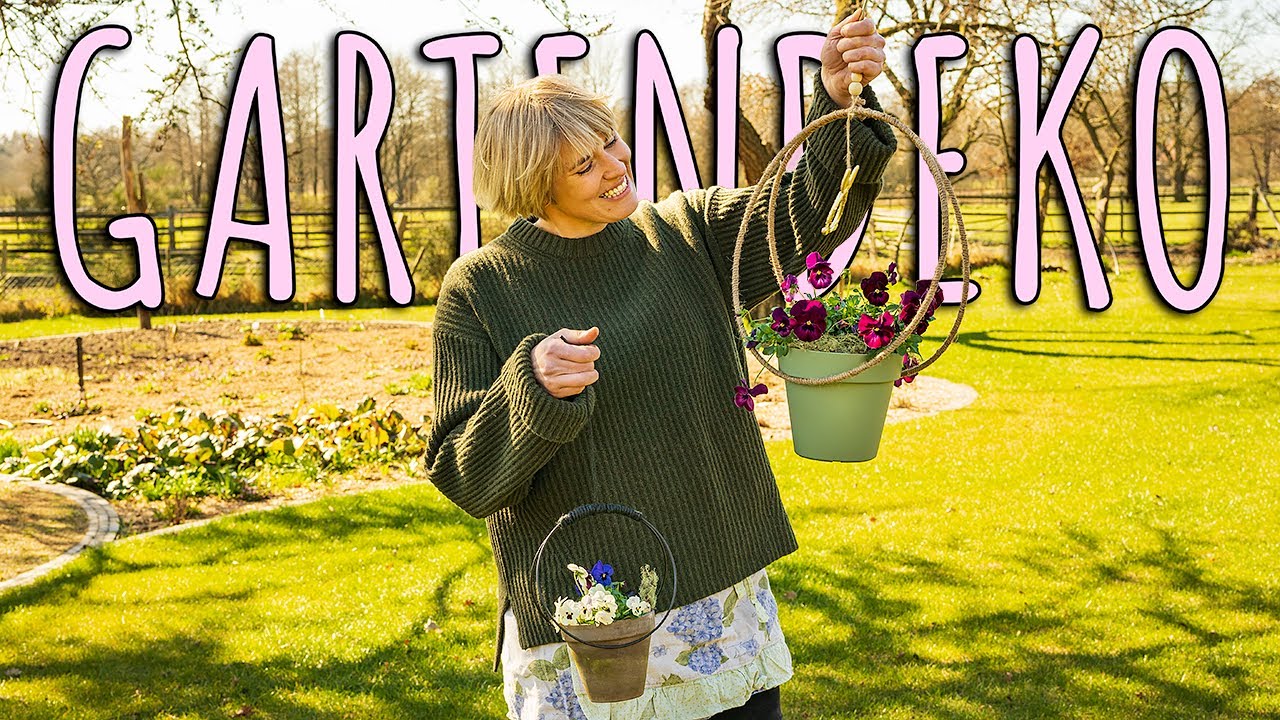 TRENDIGE BLUMENAMPEL SELBER MACHEN FÜR GARTEN UND BALKON- DIY