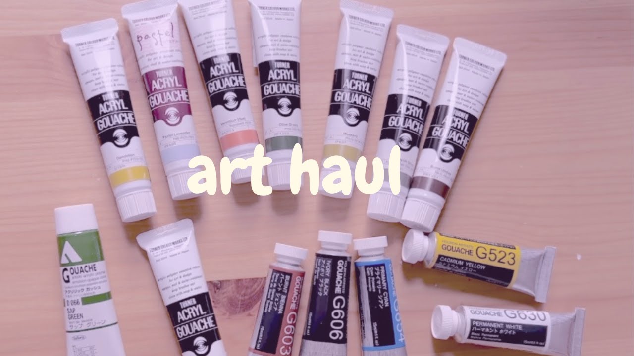 Art Supply Haul | Swatching New Turner & Holbein ACRYLA Gouache