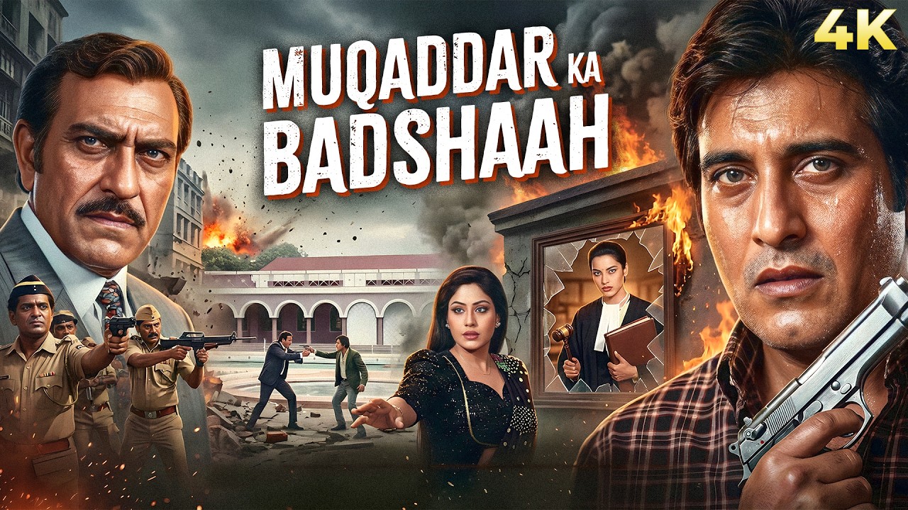 Muqaddar Ka Badshaah (1990) Full Hindi Movie (4K) Vinod Khanna & Shabana Azmi | Amrish Puri | Action