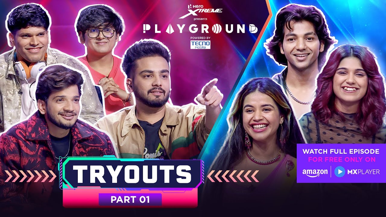 Playground 4 Tryouts  | Part-1 | Elvish Yadav, Munawar, Mythpat Mortal | ‪@AmazonMXPlayer‬