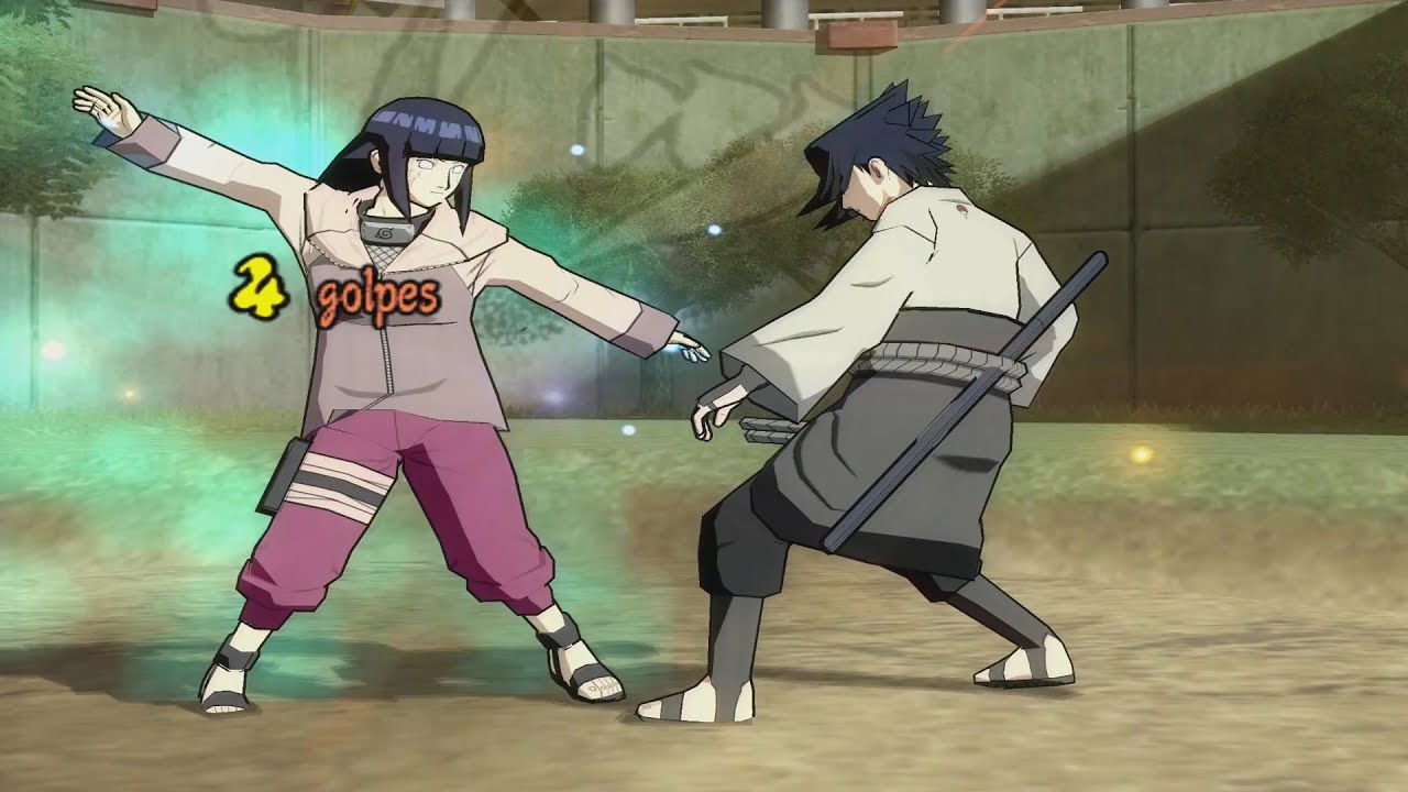 {Hinata Vs Sasuke} Naruto Shippuden Ultimate Ninja 5