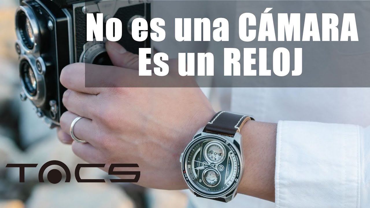 ¿Es una CÁMARA FOTOGRÁFICA? ¿Es un RELOJ? TACS Automatic Twin Lens Modern Silver