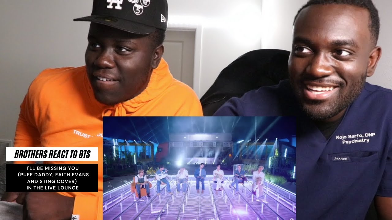 Brothers Reacting to BTS - I'll be Missing You in the Live Lounge | NON-KPOP FAN FIRST REACTION